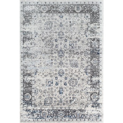 Rugs America Preston PS15A Stay Marigolden Transitional Vintage White Area Rug, 5'3 x 7'0