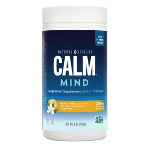 Natural Vitality CALM Mind Honey Vanilla Flavored Magnesium Supplement Drink Mix – 6 Oz - 1 of 4