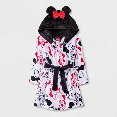 Toddler Girls' Minnie Mouse Cosplay Robe Pajama - White 2T-3T