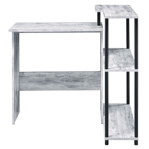 CAVINAS L-Shaped Office Desk with Bookshelf,3-Tier Storage Computer Desk for Home and Workspaces - 1 of 4