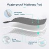 Tencel Waterproof Quilted Mattress Protector - Cooling Cover with Elastic Straps - 3 of 4