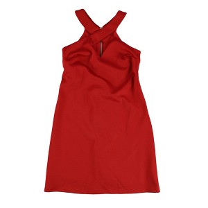bar III Womens Cross Front Fit & Flare Dress - 1 of 2