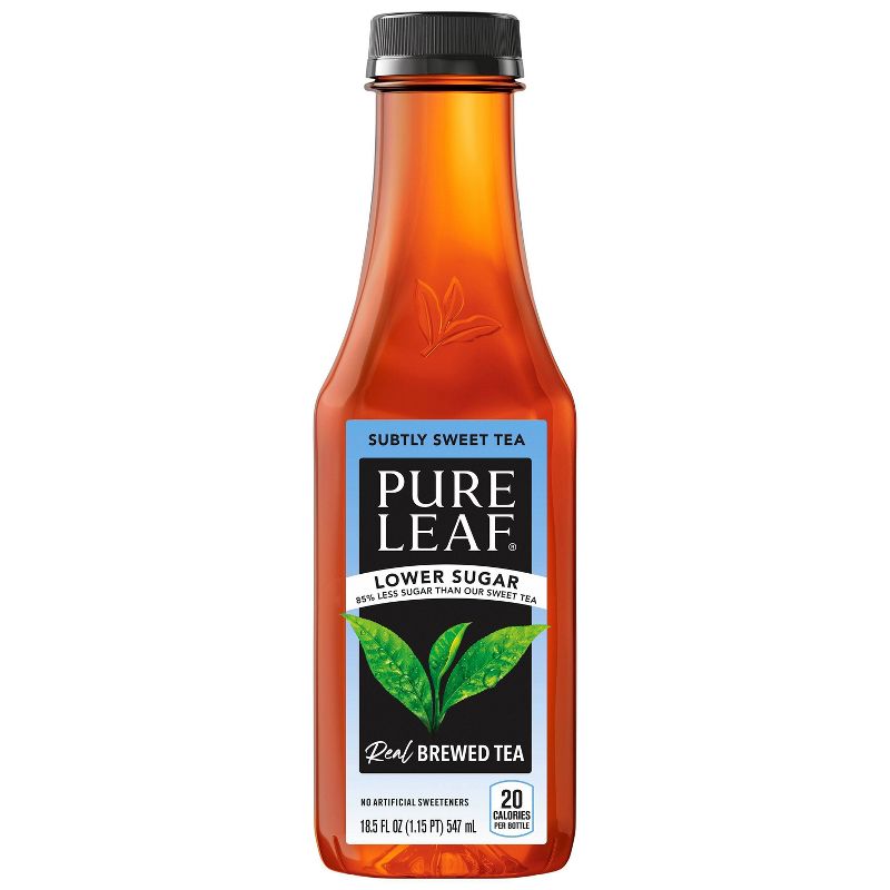 Pure Leaf Lower Sugar Subtly Sweet Tea - 18.5 fl oz Bottle, 1 of 4
