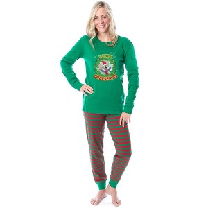 Chuck E. Cheese Christmas Merry Cheesemas 2 Piece Long Sleeve Family Pajama Set - 1 of 4