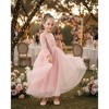 2Bunnies Paisley Lace Tulle Long Sleeve Maxi Flower Girl Dress - 4 of 4