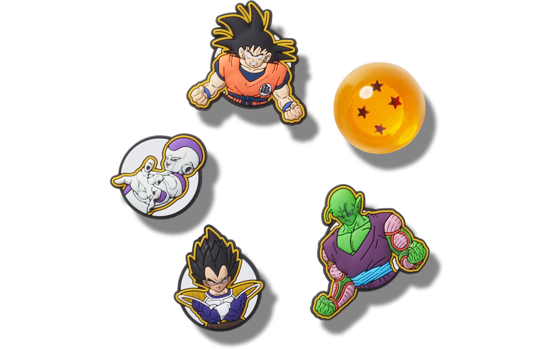 Crocs Jibbitz Dragon Ball Z Anime Shoe Charms 5-Pack