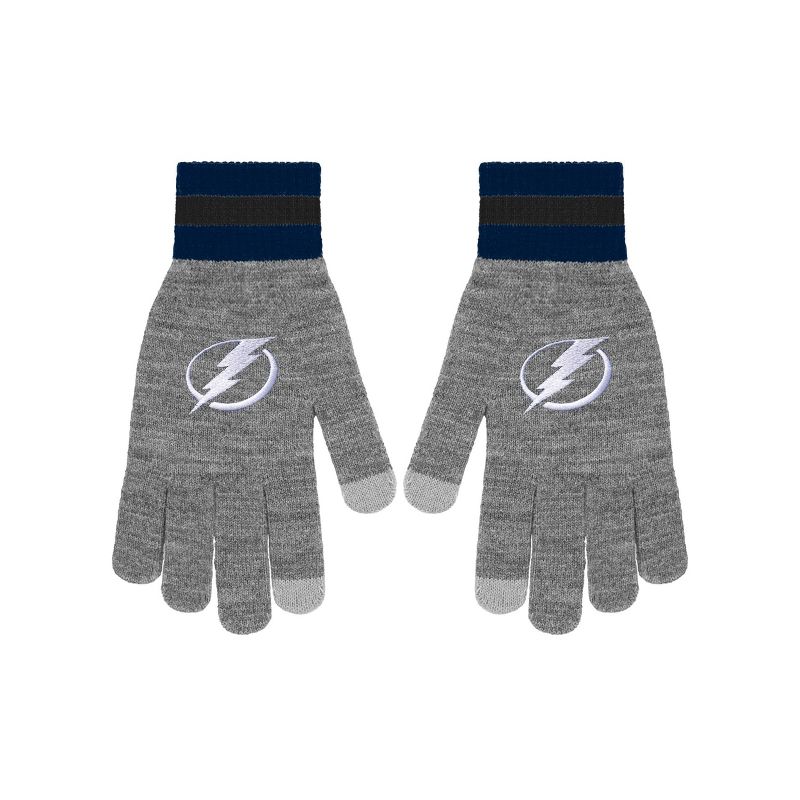 NHL Tampa Bay Lightning Gray Big Logo Glove, 2 of 5