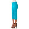 Rekucci Women's Ease into Comfort Capri with Button Detail - 2 of 4