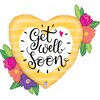 LoonBalloon 35 Inch Get Well Soon Flowers Balloon with 4 Latex Balloons – Vibrant & Cheerful Get Well Soon Balloon Set - 2 of 3