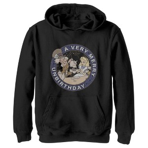Boy's Alice in Wonderland A Very Merry Unbirthday Pull Over Hoodie - 1 of 4