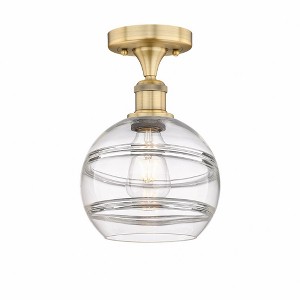 Rochester - 1 Light Semi-Flush Mount In Industrial Style-10 Inches Tall and 8 Inches Wide - 1 of 1
