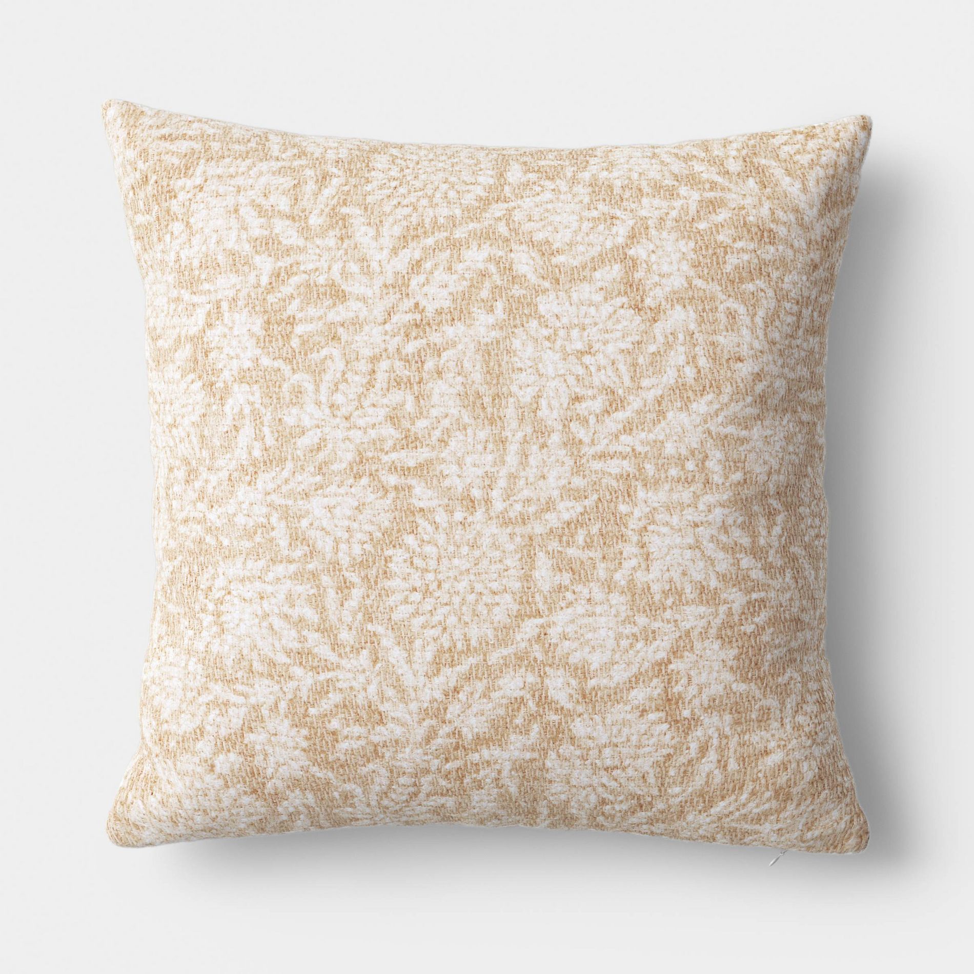 Square Floral Throw Pillow Beige - Threshold™