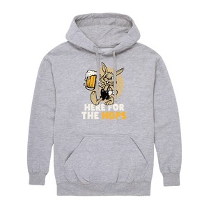 Men's - Instant Message - Here For The Hops Graphic Fleece Pullover Hoodie - 1 of 4