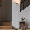 Brightech Sky Modern Dimmable Integrated LED Torchiere Floor Lamp Brushed Nickel: Touch Sensor, 3-Year Warranty, UL Listed - 2 of 4