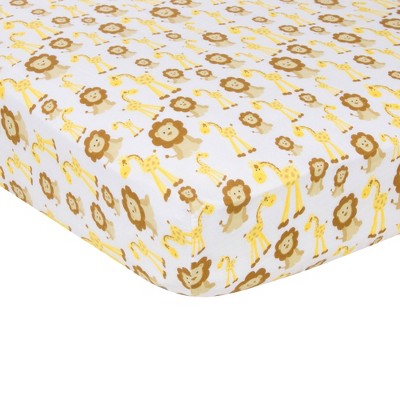 yellow crib sheet