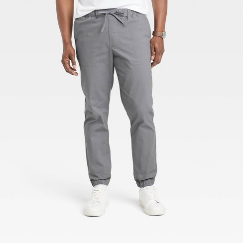Men's Regular Fit Tapered Jogger Pants - Goodfellow & Co™ Dark Gray : Target