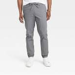 Men's Regular Fit Tapered Jogger Pants - Goodfellow & Co™ Dark Gray