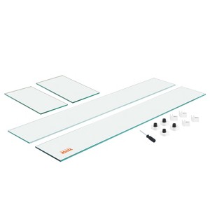 VEVOR Glass Wind Guard for Rectangular Fire Pit Table 30 x 14 x 7.5 Inch, 0.31 inch Thick and Sturdy Tempered Glass Panel, Transparent - 1 of 4