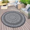 Outdoor Rug Reversible Patio Rug Plastic Straw Rug Waterproof Lightweight Rug - 3 of 4