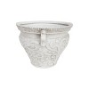 Gulches 20.5" Antique White Lightweight Concrete Planter - Perfect for Indoor/Outdoor Use, No Assembly Required, Ideal for Your Favorite Flowers - 2 of 4