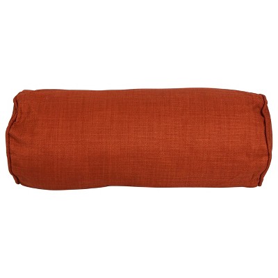 Cinnamon Double-Corded 20" x 8" Outdoor Bolster Pillows Set