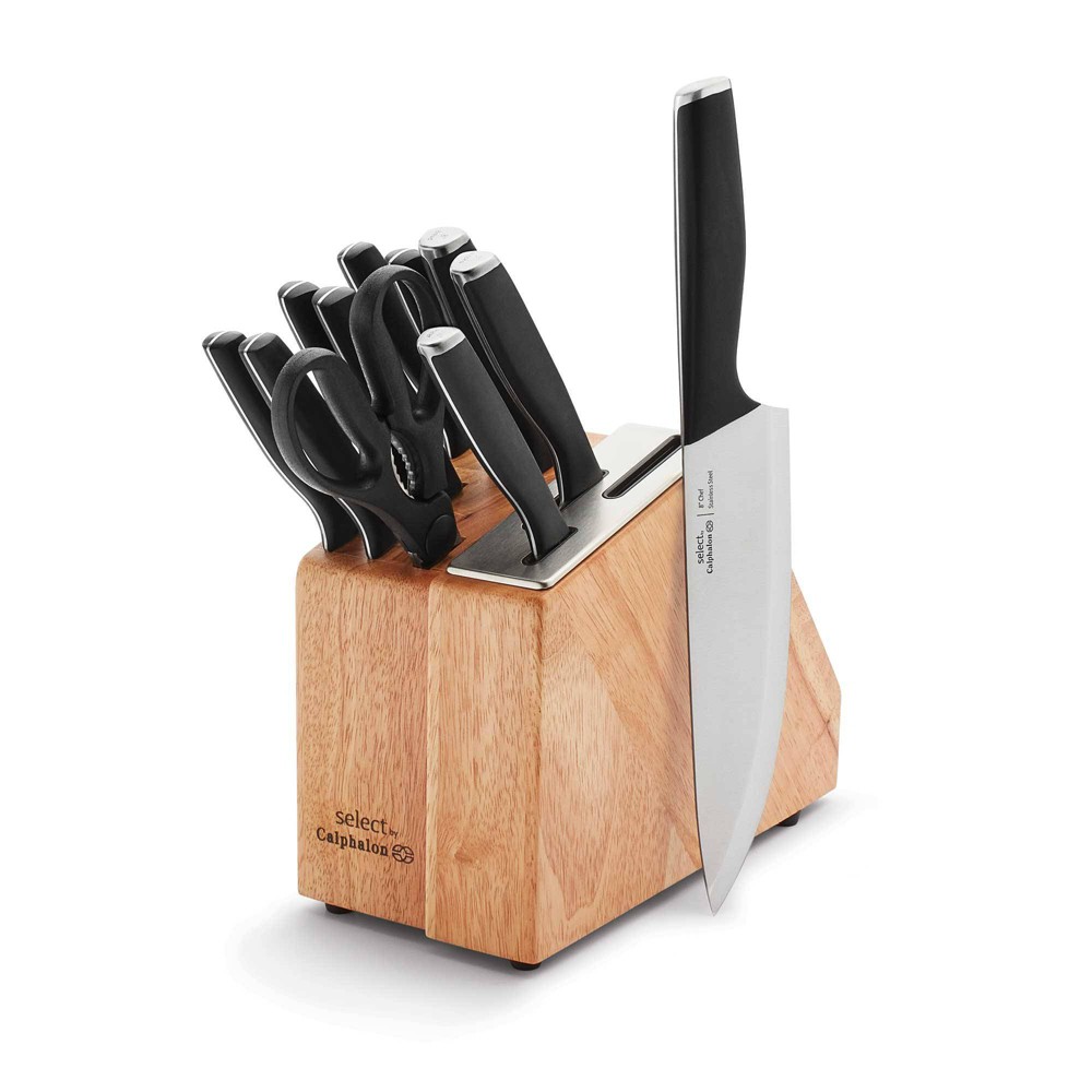 Photos - Kitchen Knife Calphalon Select by  12pc Anti-Microbial Self-Sharpening Cutlery Set 
