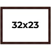 PosterPalooza | Distressed Brown Picture Frame - UV Acrylic, Backing Board, Hanging Hardware Included - 2 of 4