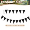 Unique Bargains 49ft Felt Fabric Triangle Bunting Garland Party Banner 1 Pcs - 2 of 4