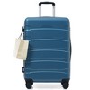 Gulches 28 inch Hardshell ABS Carry On Luggage Expandable with Spinner Wheels TSA Lock Scratch-Resistant for Travel blue - 2 of 4