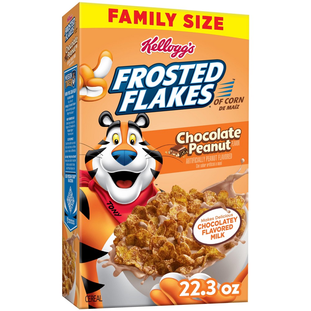 Kellogg's Frosted Flakes Chocolate Nut Breakfast Cereal - 22.3oz: No Certified Synthetic Colors