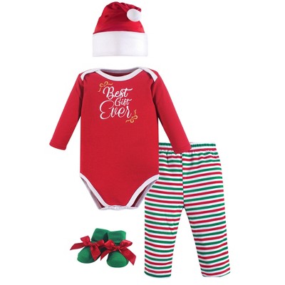 Hudson Baby Infant Girl Holiday Box Set, Best Gift Ever, 0-6 Months
