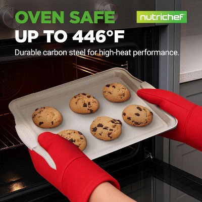 NutriChef Non-Stick Cookie Sheet Tray - Thumbnail 4