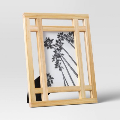 5" x 7" Table Single Image Frame with Openwork Corners Brown - Threshold™