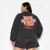 Women's Cars Fleece Graphic Pullover Sweatshirt - Black - 3 of 3