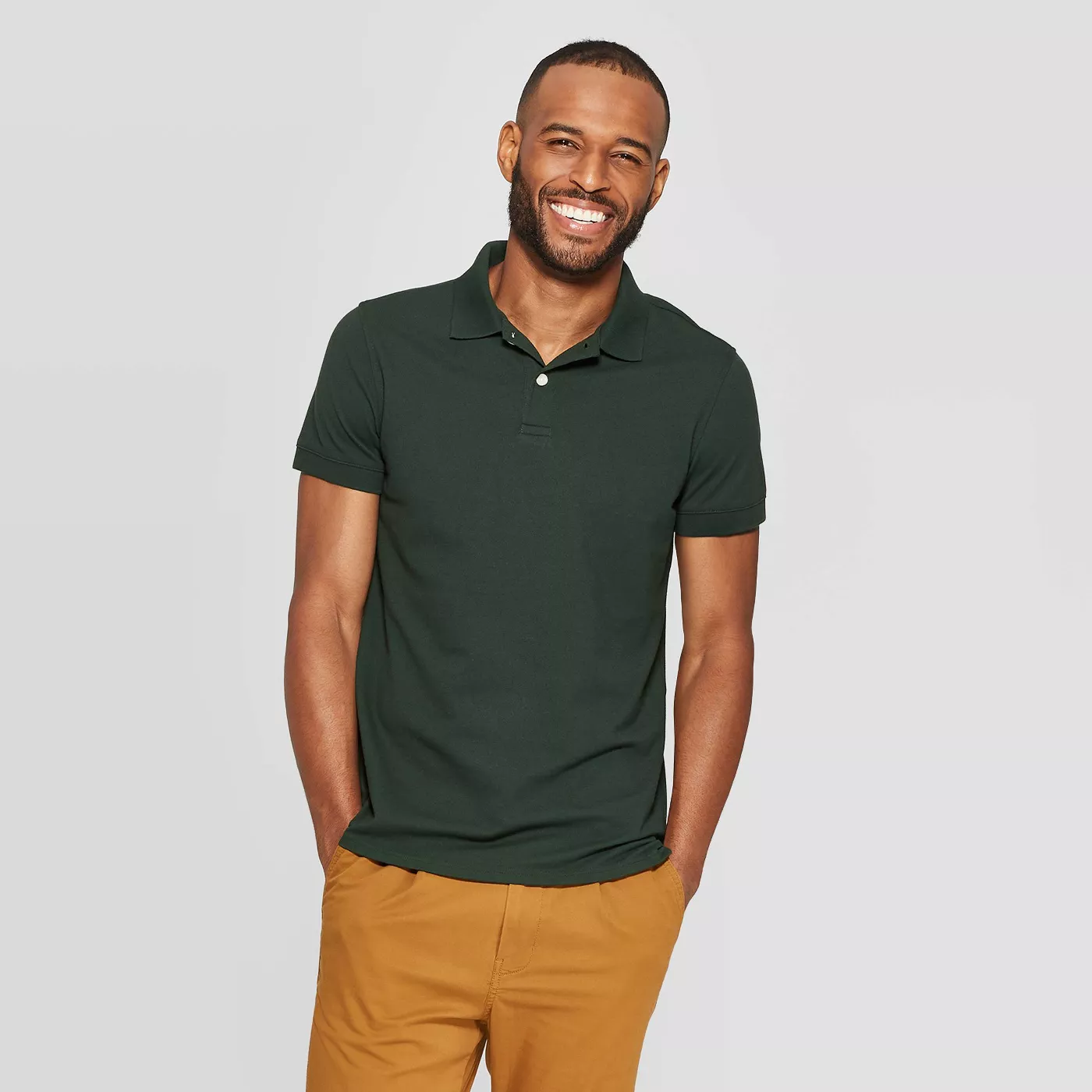 Men's Standard Fit Short Sleeve Loring Polo T - Shirt - Goodfellow & Co™ - image 1 of 3