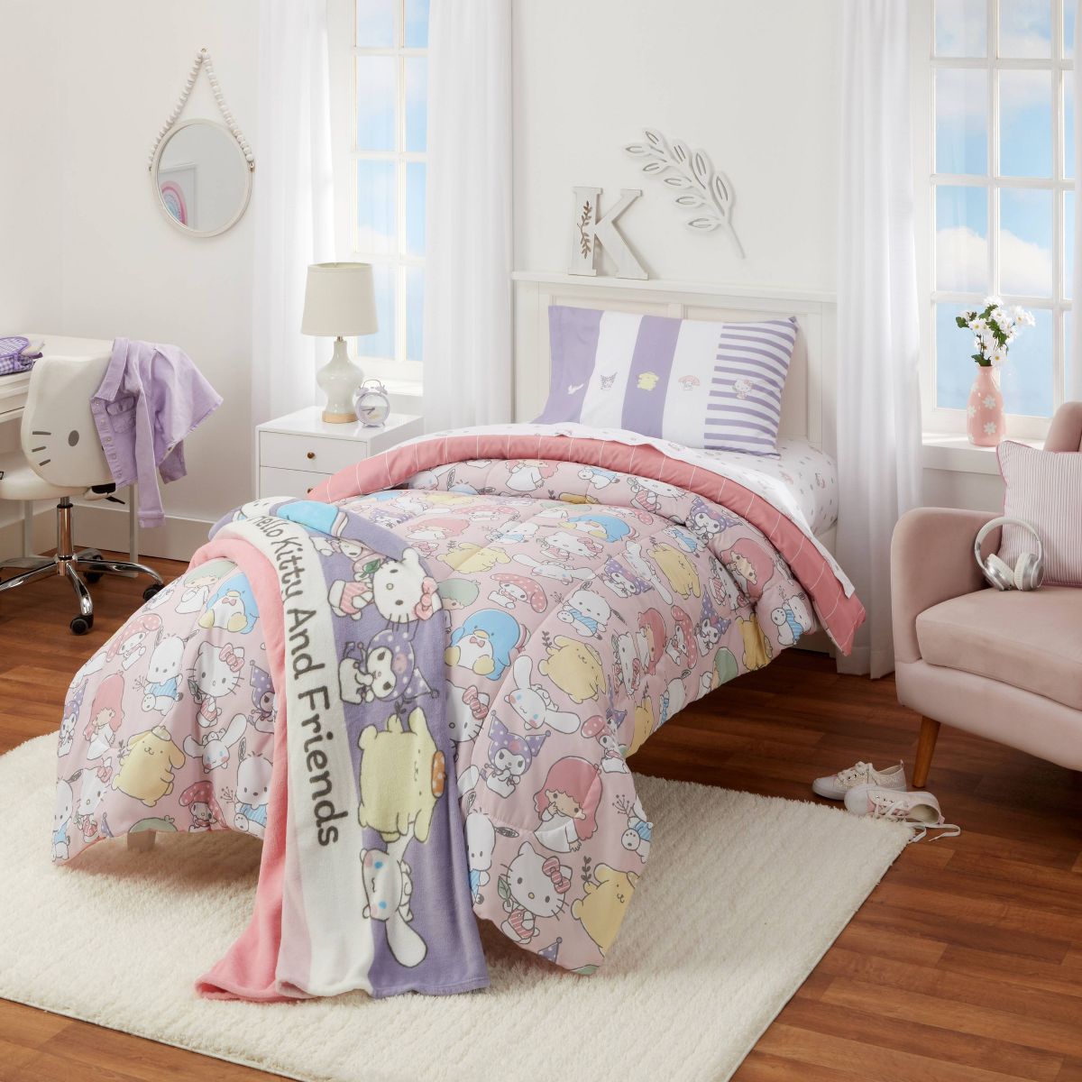 Hello Kitty Kids' Twin Sheet Set - thumbnail 8