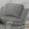 Celestina Microfiber Gliding Recliner Gray - Christopher Knight Home - 3 of 4