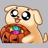 Men's Design By Humans Halloween Candy Pup By Puppers Tank Top - 2 of 4