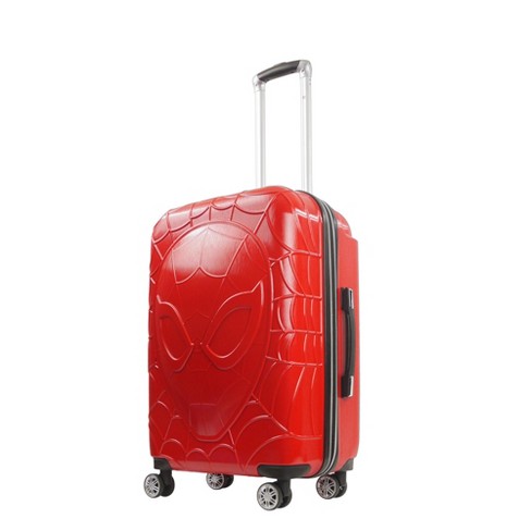 Con rapidez Sequía Sencillez Marvel Ful Molded Spiderman 8 Wheel Expandable Spinner 25" Luggage Red :  Target