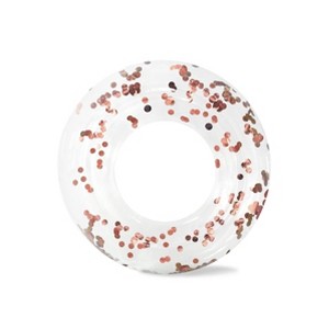MINNIDIP Ring Float Cue the Confetti! Water Floats and Inflatables - Rose Gold - 1 of 4
