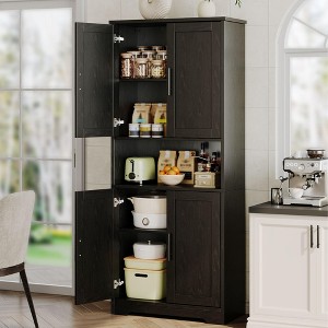 Pantry Cabinet,70" Tall Kitchen Pantry Cabinet with Doors and Adjustable Shelves, Freestanding Cupboard, Tall Storage Cabinet - 1 of 4