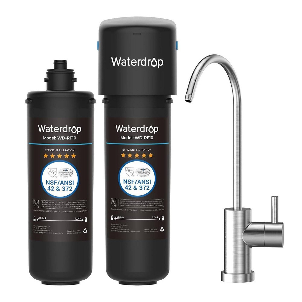 Waterdrop 10UB Under Sink Water Filter with Extra 1 RF10 Replacement Filter