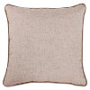 18"x18" Indoor Easter Single Bunny Square Throw Pillow Off-White - Pillow Perfect: Gingham Check, Velvet & Linen, Zipper Closure - 2 of 3