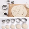 Aoibox 5-Piece Stainless Steel Round Cookie Cutter Set for Baking, Pastries, Doughnuts, and More - Dishwasher Safe, Rust-Proof - 2 of 4