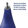 Rachael Ray Solid Glaze Ceramics EVOO Olive Oil Bottle Dispenser with Spout - 24 Ounce, Blue - 3 of 4