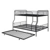 Full XL Over Queen Metal Bunk Bed with Twin Size Trundle - 4 of 4