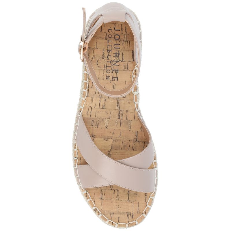 Journee Collection Womens Medium and Wide Width Lyddia Espadrille Flat Sandals, 5 of 11