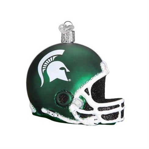 Old World Christmas Blown Glass Ornament for Christmas Tree, Michigan State Helmet - image 1 of 1