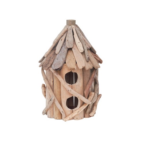 Beachcombers Driftwood Round Birdhouse W/ 2 Holes - image 1 of 2