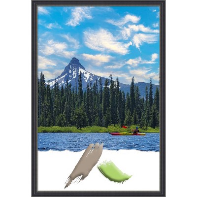 24"x36" Opening Size Stylish Wood Picture Frame Art Black - Amanti Art